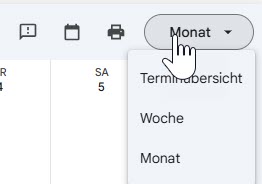 Ansicht wählen