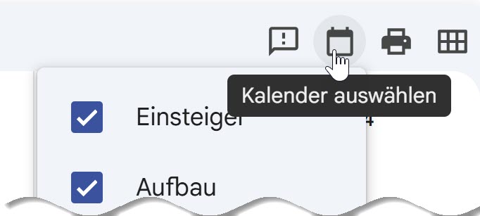 Kalender auswählen
